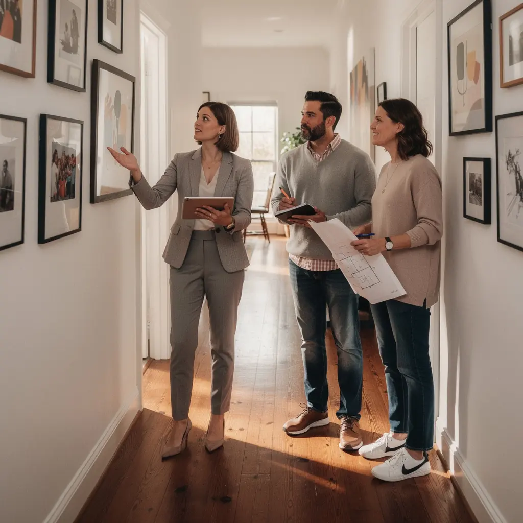 Современный интерьер гостиной с уютной мебелью и яркими акцентами.